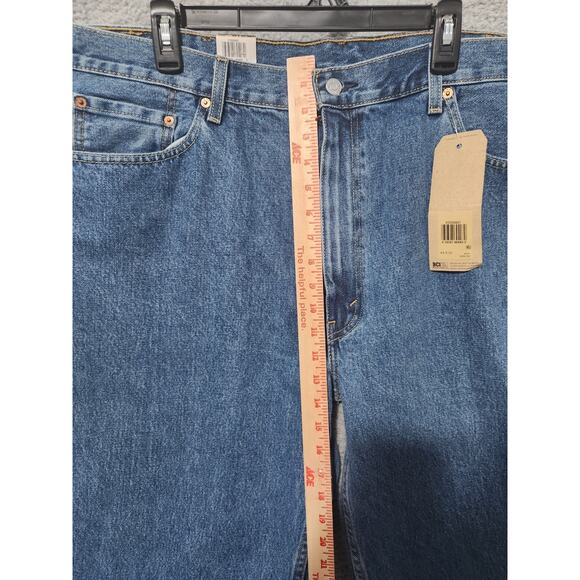 Levis 550 Relaxed Fit 44x30 Mens Denim Blue Jeans Tapered Leg Pants NWT - Picture 3 of 8